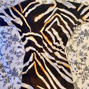 Zebra brown dress